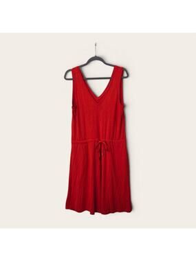 Sweaty Betty Take It Easy Orange Red Stretch Jersey Mini Dress Women's Size 8-10